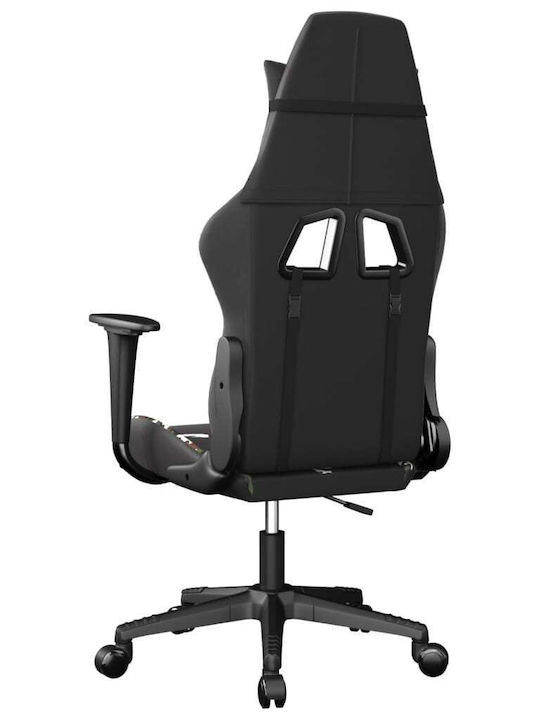 vidaXL 345433 Καρέκλα Gaming Δερματίνης με Ρυθμιζόμενα Μπράτσα Μαύρο / Παραλλαγή