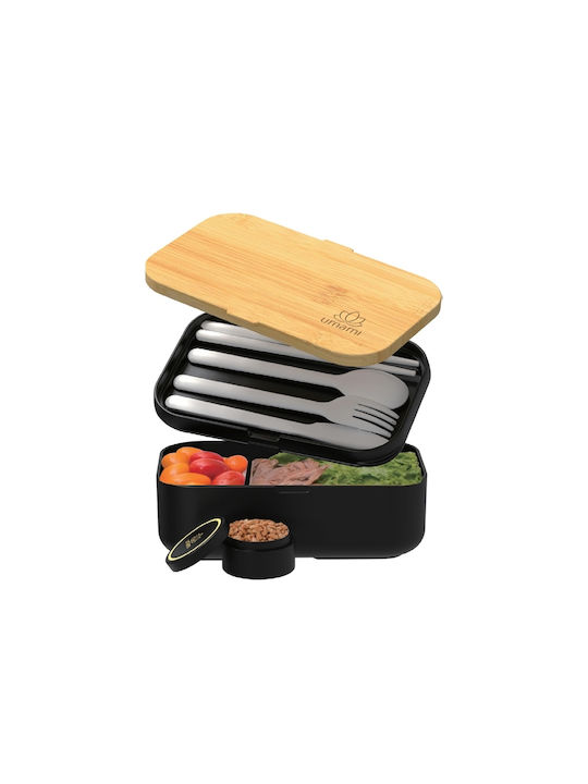 Bamboo Microwave Bamboo Lunch Box Black