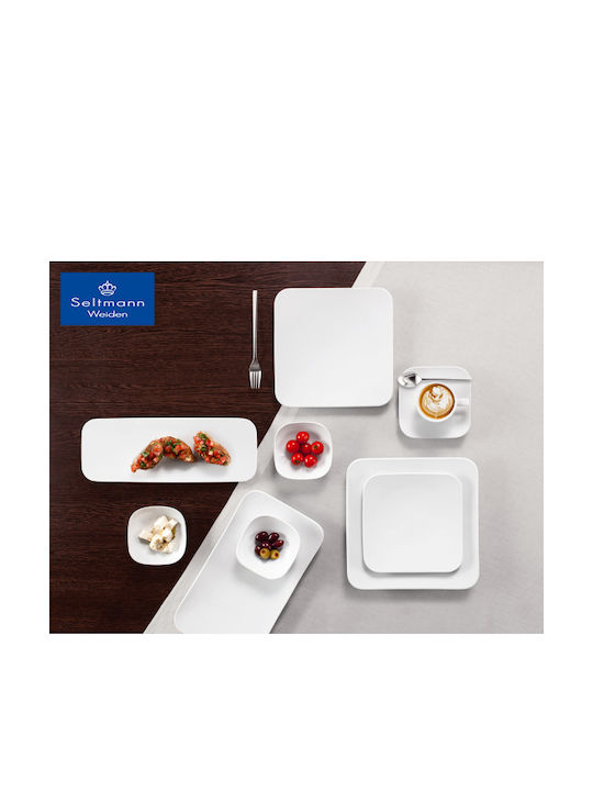 Fine Plate Shallow White with Diameter 22cm 6pcs