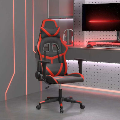 vidaXL 345424 Gaming Chair with Adjustable Arms Black / Red