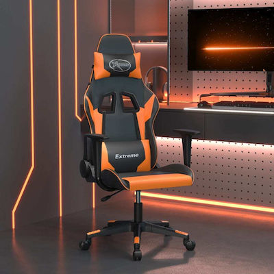 vidaXL 345451 Gaming Chair with Adjustable Arms Black / Orange