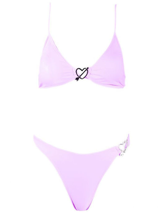 Comfort Bikini Set Triangle Top & Brazil Bottom Lilac