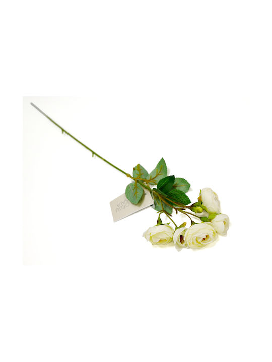 Artificial Decorative Branch White 50cm 1pcs