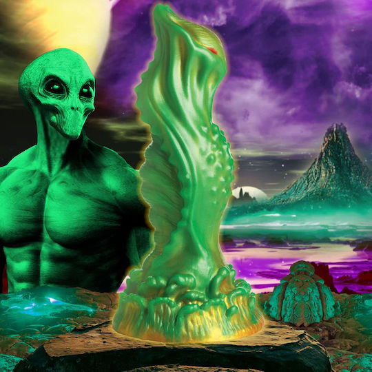 XR Dildo με Βεντούζα Πράσινο