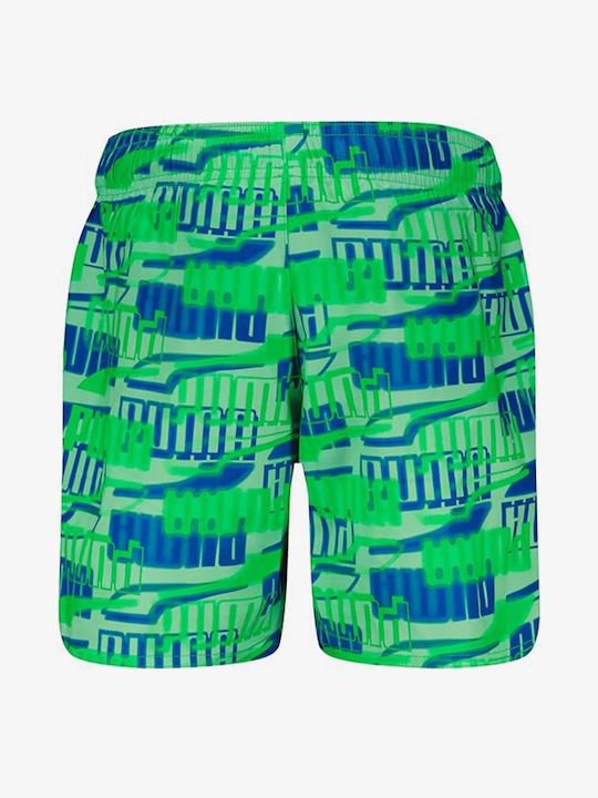 Puma Kinder Badeanzug Badeshorts Fluo Green Combo