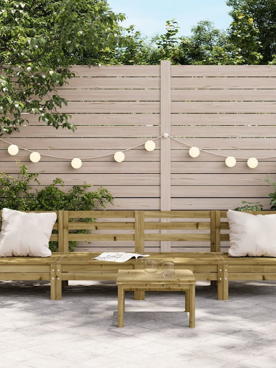 Canapea Cu Patru Locuri De Exterior Din Lemn 63x60x62,5cm