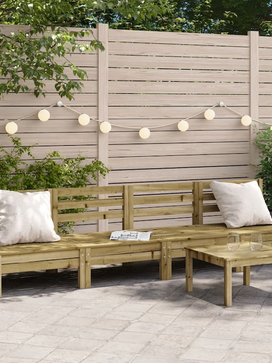 Canapea Cu Patru Locuri De Exterior Din Lemn 63x60x62,5cm