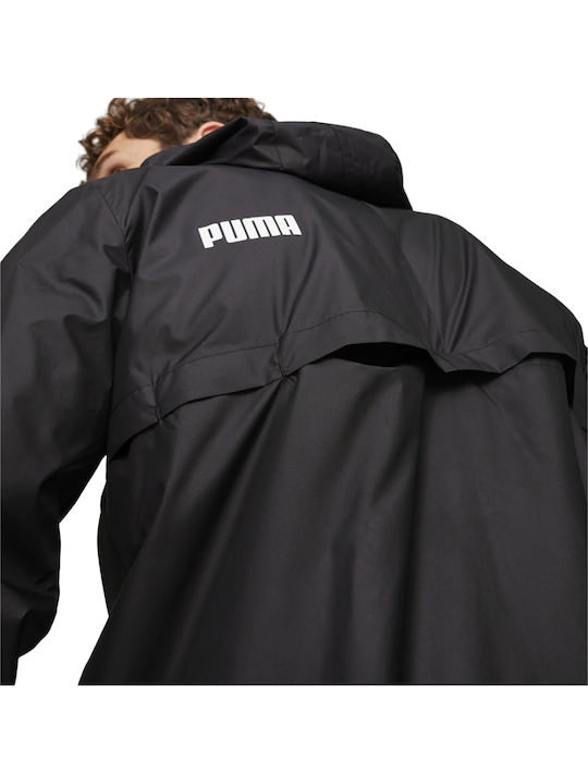Essentials Winter Jacke Winddicht Schwarz
