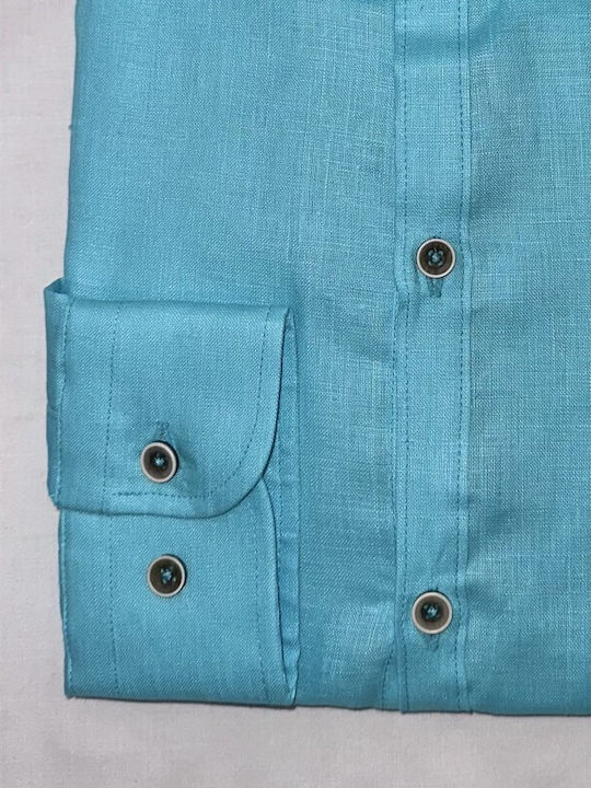 Long Sleeve Linen Shirt Ciel