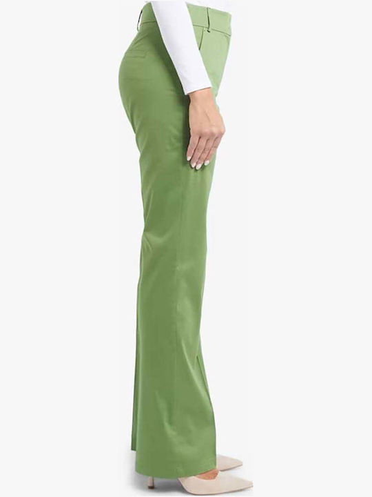 Women's Fabric Trousers Green 2411131063200.002-Green