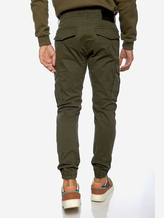 Brokers Jeans Trousers Cargo in Slim Fit Green