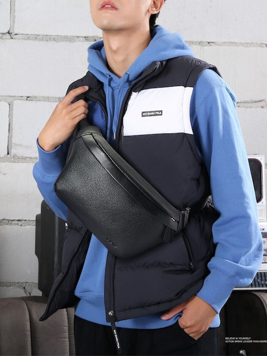 Bopai Herren Bum Bag Taille Schwarz