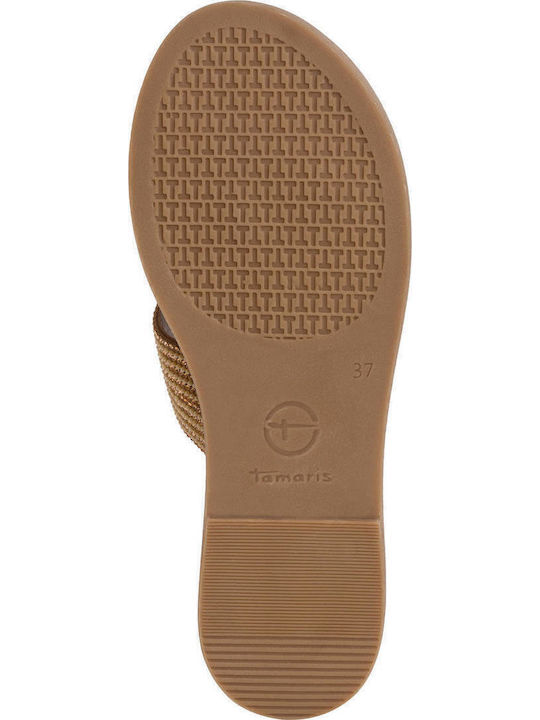 Leather Women's Flat Sandals Rose Gold