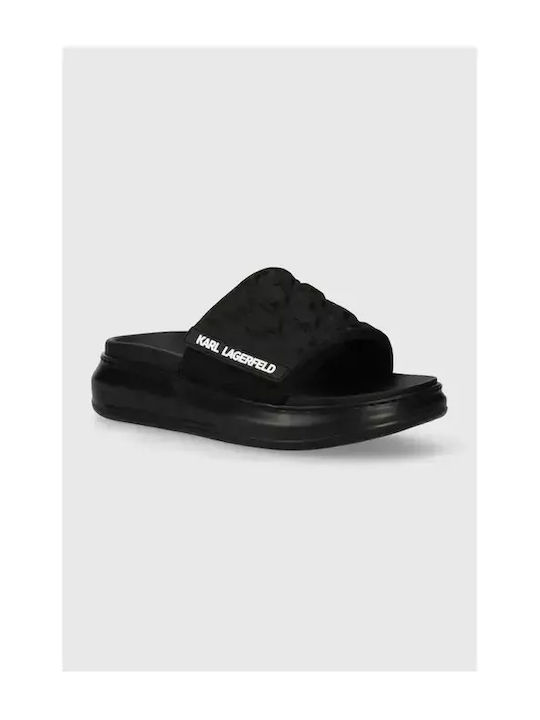 Karl Lagerfeld Women's Platform Flip Flops Black