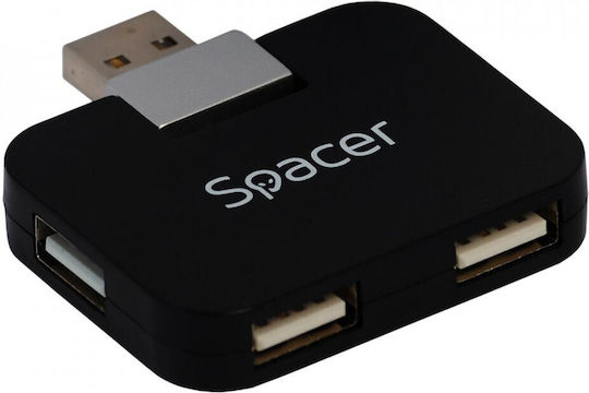 Spacer Hub 4 Θυρών USB 2.0 με σύνδεση USB-A