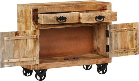 Sideboard made of Solid Wood with Drawers Brown 80x30x65cm