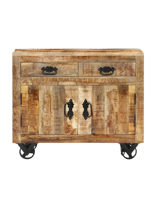 Sideboard made of Solid Wood with Drawers Brown 80x30x65cm