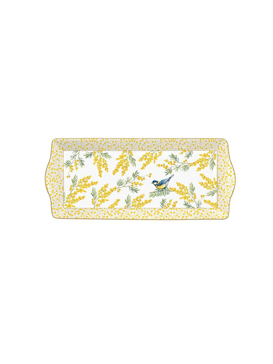 Easy-Life Serving Platter Oval made of Porcelain Yellow 35x15cm Easy-Life Serving Platter Oval made of Porcelain Yellow 35x15cm