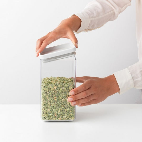 Brabantia Ваза за Обща Употреба с Капак Пластмасова Сива 1600ml