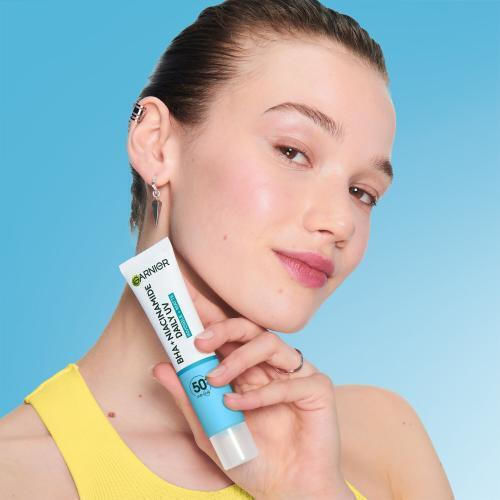 Garnier Bha + Niacinamide Daily Uv Ενυδατική Λεπτόρρευστη Κρέμα Προσώπου Ημέρας με SPF50 με Νιασιναμίδη 40ml