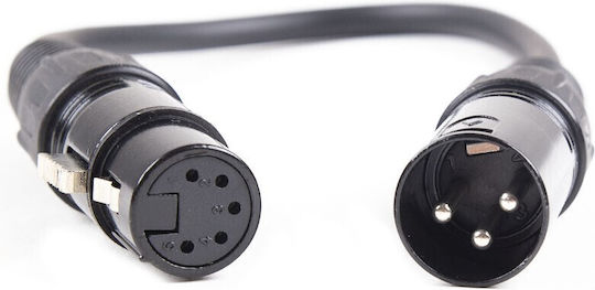 Master Audio Cable XLR male - XLR female Μαύρο 1m 60105-006