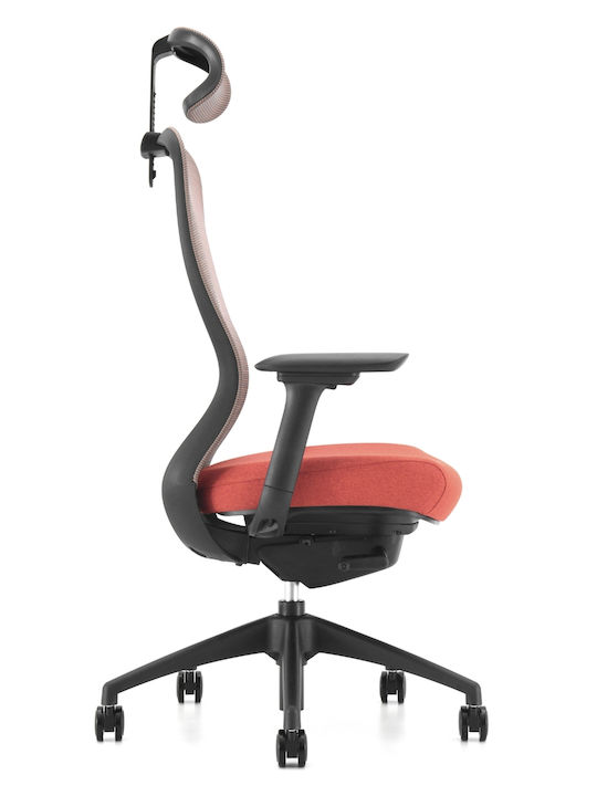 ErgoAction Action Chair VX Scaun De Birou Cu Brațe Reglabile Negru-Portocaliu
