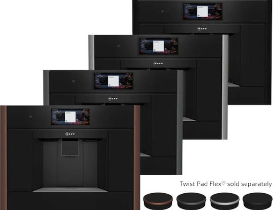 Neff Αυτόματη Μηχανή Espresso Εντοιχιζόμενη Πίεσης 19bar για Cappuccino με Μύλο και Wi-Fi Deep Black CL9TX11Y0 + ZC045DY0