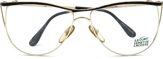 Lacoste Weiblich Metallisch Brillenrahmen Katzenauge Gold 837 L25