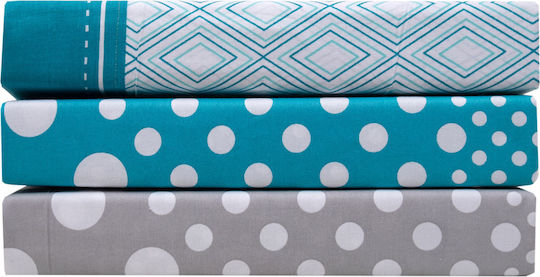 Anna Riska Duvet Cover Cotton Queen 220x240 Petrol