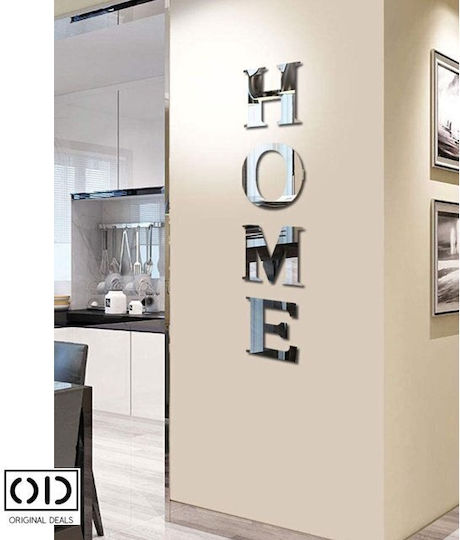 Self-Adhesive Mirror For Wall Stickers & Murals And Interior Design Premium Acrylic PVC Set Of 4 Letters Original Deals