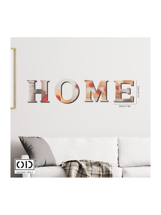 Self-adhesive Mirror For Home Decor And Interior Design, Premium Acrylic Pvc, Set Of 4 Letters, Original Deals