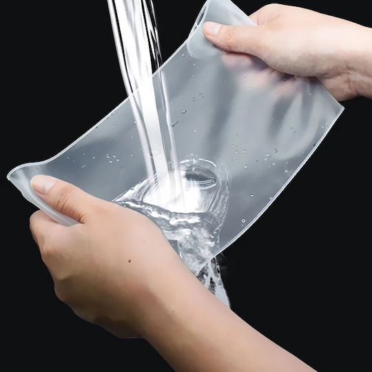 Tastatură autocolant Film de protecție pentru tastatură de laptop, silicon transparent, reutilizabil, dimensiune universală, 13,3 x 37 cm