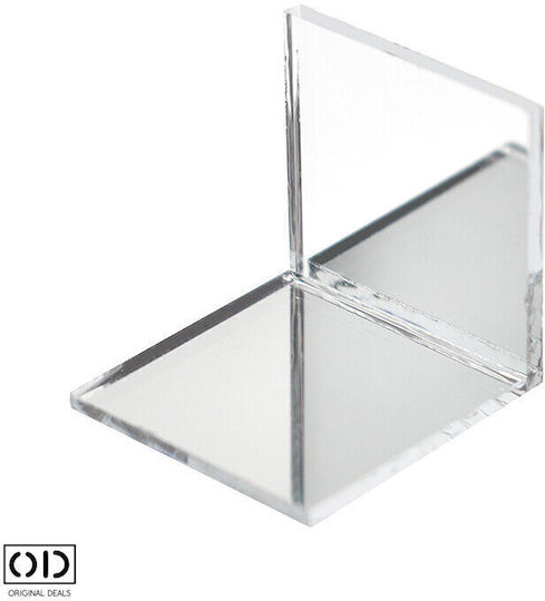 Selbstklebende Acrylspiegel für Innendekoration und Design, Satz von 100 Stück in quadratischer Form, Größe 4 X 4 Cm, Pvc, Original Deals