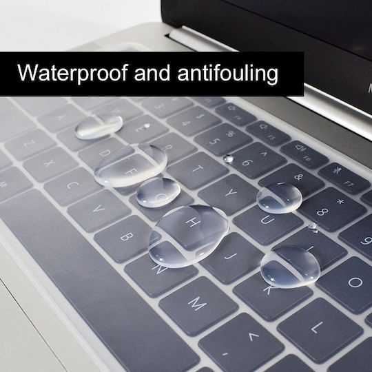 Αυτοκόλλητο Πληκτρολογίου Laptop Keyboard Protective Film, Transparent Silicone, Reusable, Universal Size, 13 x 31 cm