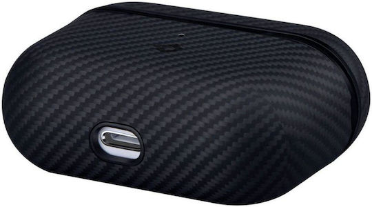 Pitaka Case Leather in Black color for Apple AirPods 1 / AirPods 2