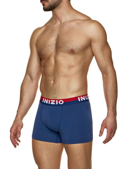 Inizio Men's Boxer Denim/red