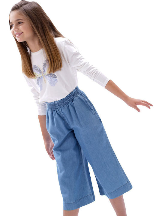 Energiers Kids' Denim Palazzo Pants Jeans Blue
