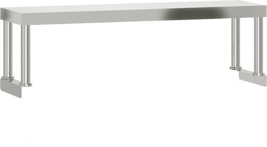 vidaXL Steel Workbench L110xD30xH120cm