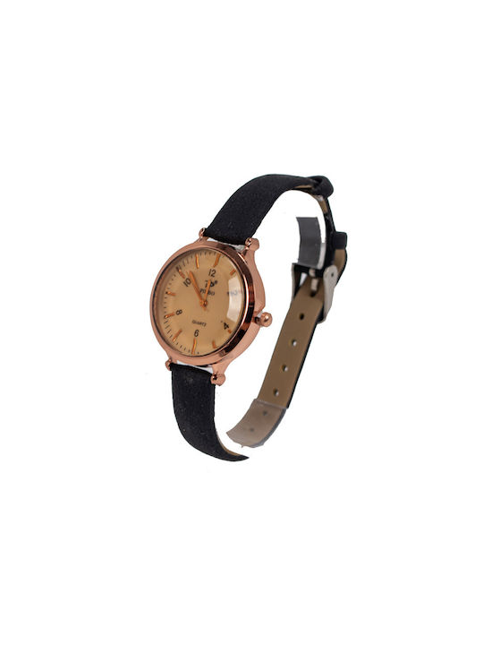 Wristwatch with Pink - Gold Dial