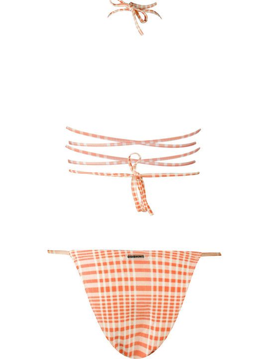 Set Bikini Τριγωνάκι Πορτοκαλι