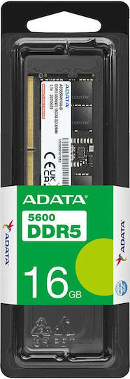 Adata DDR5 με Module 1x16GB και Ταχύτητα 5600 για Laptop