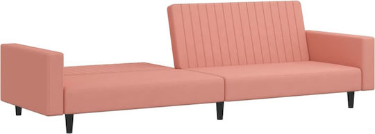 Двуместен Диван Спалня Кадифе Розов 220x100x69см.