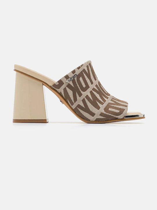 DKNY Heel Mules Brown