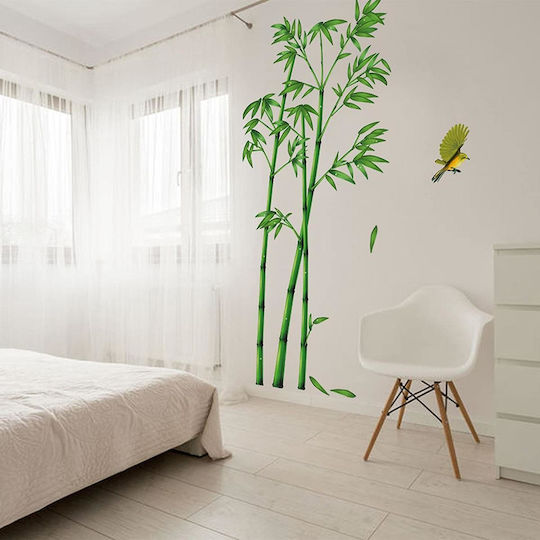 Dekorative Sticker für Möbel und Wand, Bambus Pflanzen und Vögel Colibry, 295 X 165 Cm, Original Deals