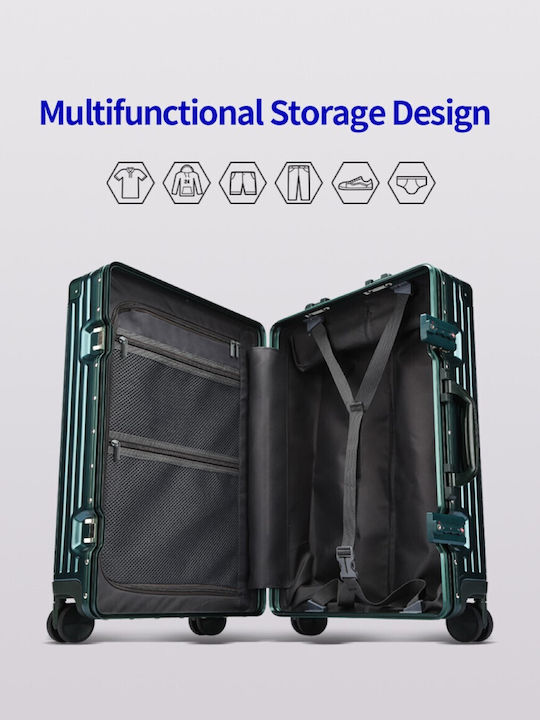 Bopai Mittlerer Hartschalenkoffer Schwarz mit 4 Rädern Höhe 65cm