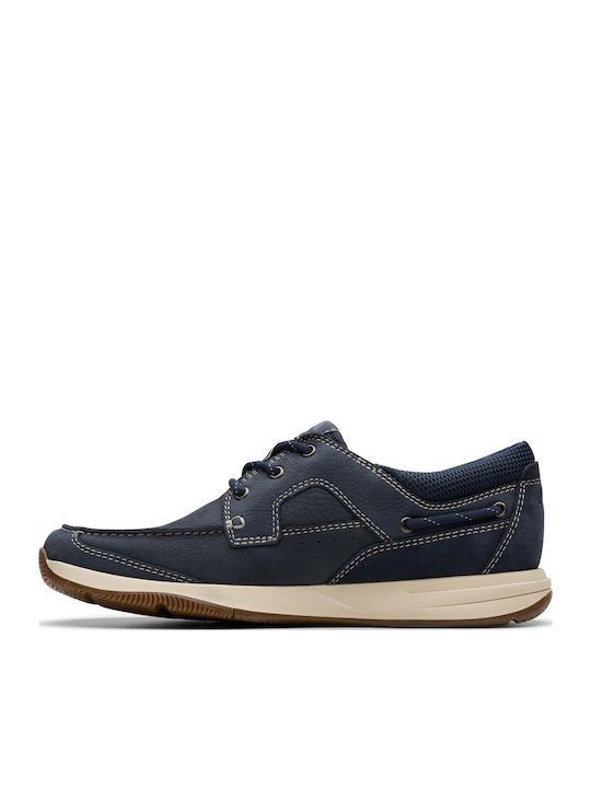 SAILVIEW LACE Men's Leather Casual Shoes Blue