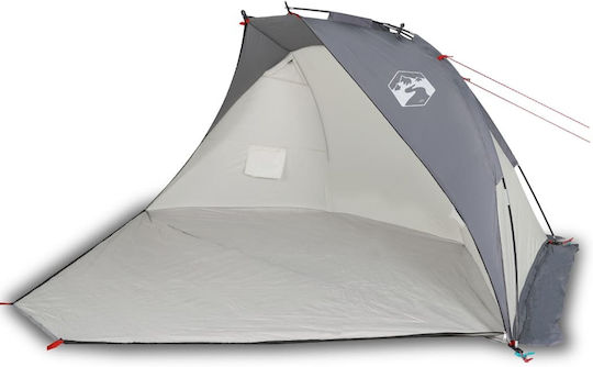 vidaXL Beach Tent For 4 People Gray