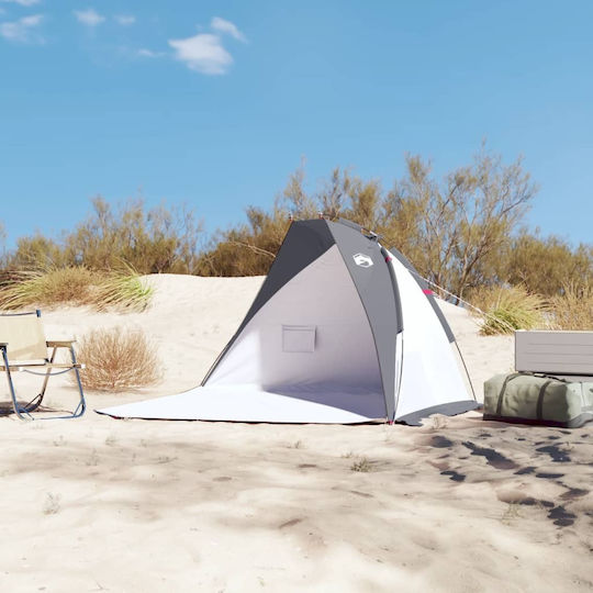 vidaXL Beach Tent For 4 People Gray