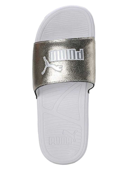 Cat 2.0 Women's Slides Gold