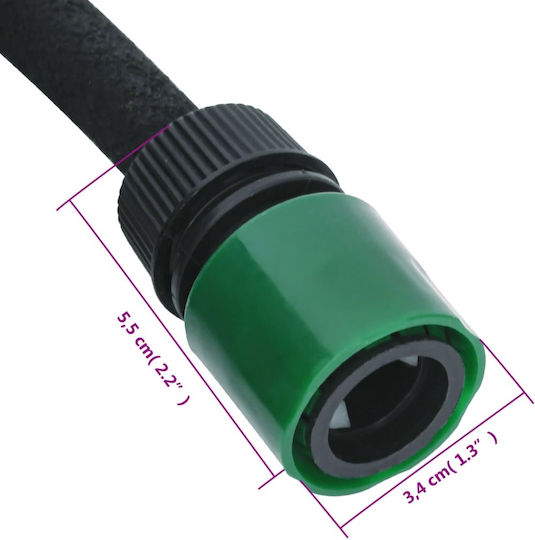 vidaXL Gartenschläuche Set 1/2" 25m
